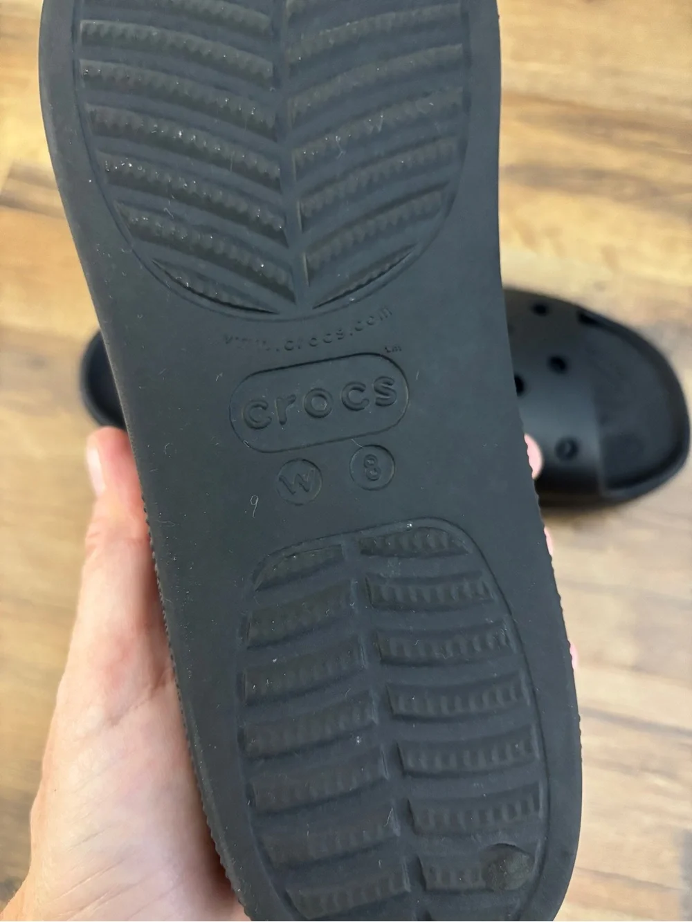 Crocs Classic Platform Slide Sandals Black Women's
